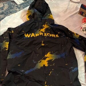 NBA Warriors Black and Yellow Jacket